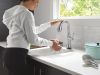 DELTA Cassidy Touch2O Bar / Prep Faucet with Touchless Technology — Lumicoat® Arctic Stainless