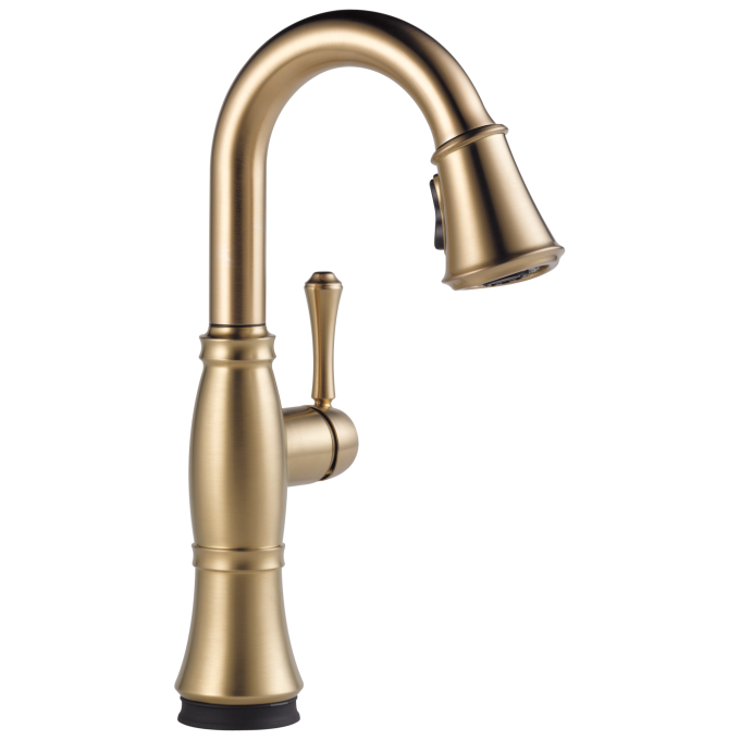 DELTA Cassidy Touch2O Bar / Prep Faucet with Touchless Technology — Lumicoat® Champagne Bronze