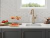 DELTA Cassidy Touch2O Bar / Prep Faucet with Touchless Technology — Lumicoat® Champagne Bronze