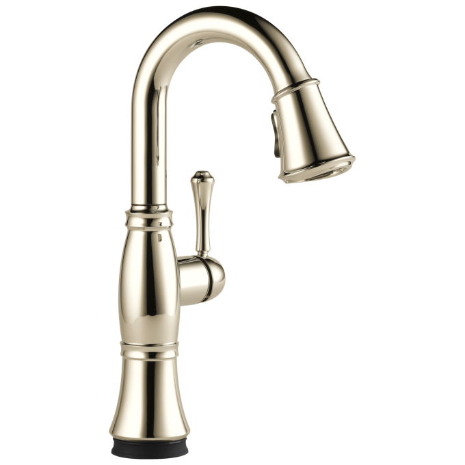 DELTA Cassidy Touch2O Bar / Prep Faucet with Touchless Technology — Lumicoat® Polished Nickel