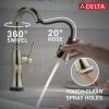 DELTA Cassidy Touch2O Bar / Prep Faucet with Touchless Technology — Lumicoat® Polished Nickel