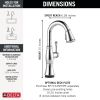 DELTA Cassidy Touch2O Bar / Prep Faucet with Touchless Technology — Lumicoat® Chrome
