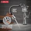 DELTA Cassidy Touch2O Bar / Prep Faucet with Touchless Technology — Lumicoat® Chrome