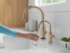 DELTA Trinsic Single Handle Pull-Down Kitchen Faucet with Touch2O Technology — Champagne Bronze
