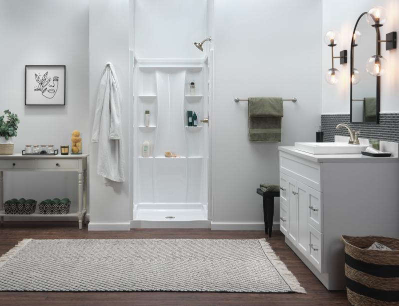 DELTA Woodhurst Shower Trim — Stainless