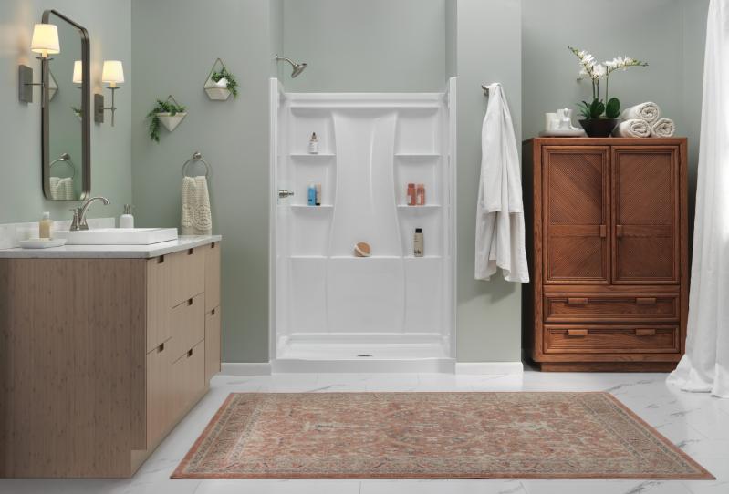 DELTA Woodhurst Shower Trim — Stainless