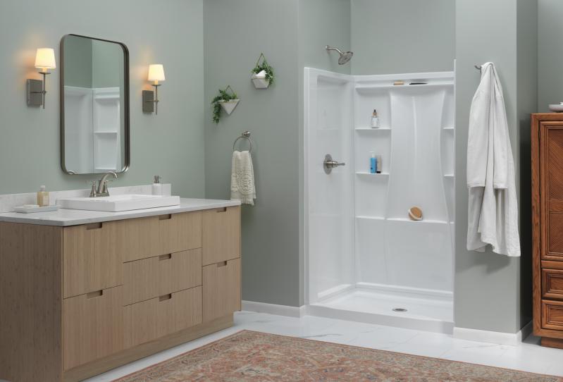 DELTA Woodhurst Shower Trim — Stainless