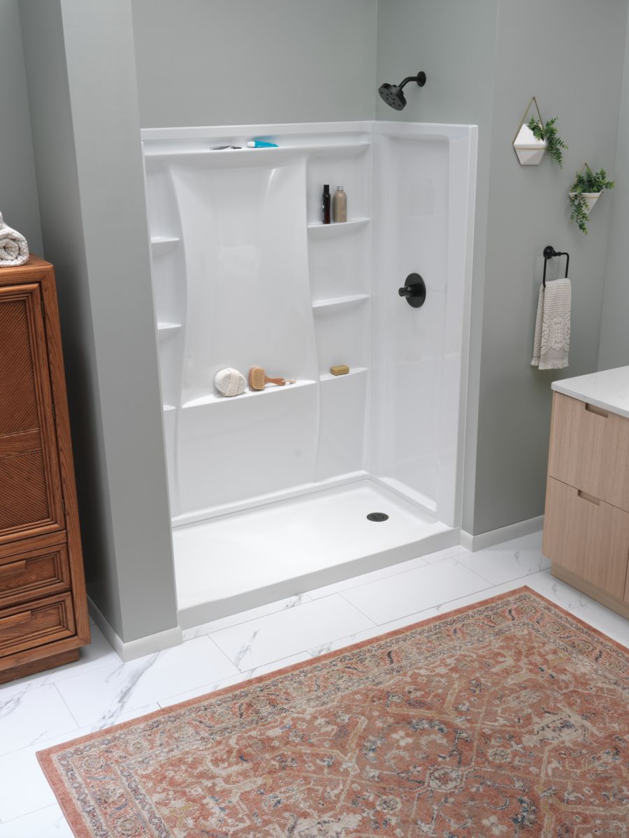 DELTA Trinsic Monitor 14 Series H2OKINETIC Shower Trim — Matte Black