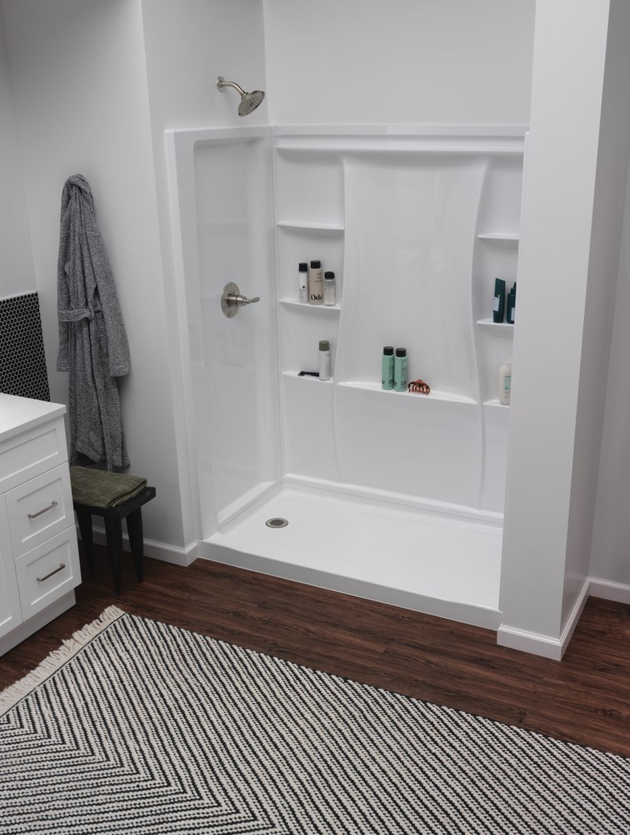 DELTA Woodhurst Shower Trim — Stainless