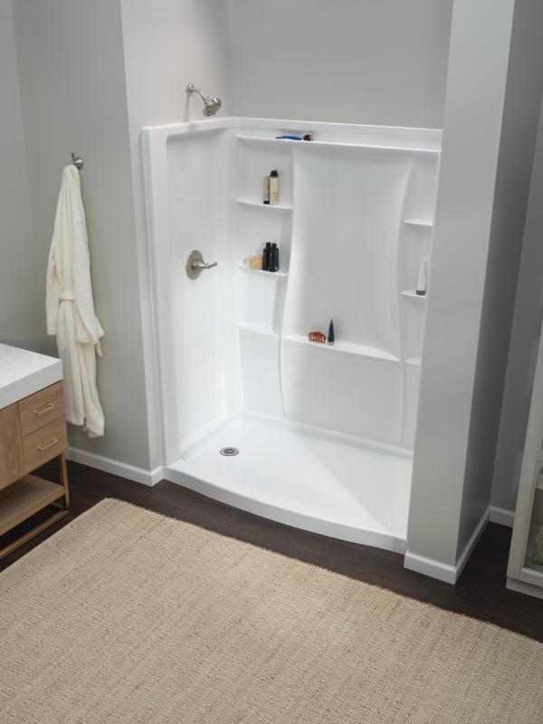 DELTA 4" Prefab Round Shower Drain — Stainless