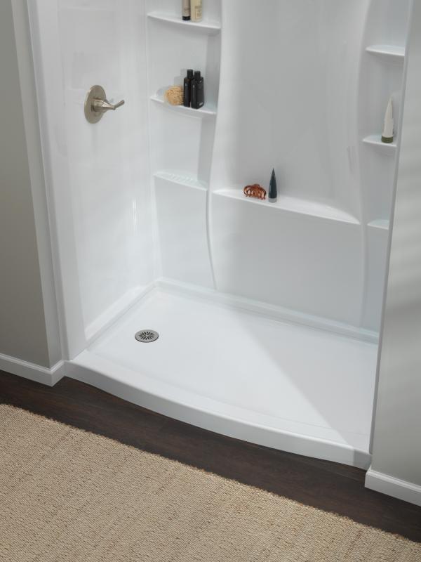 DELTA 4" Prefab Round Shower Drain — Stainless