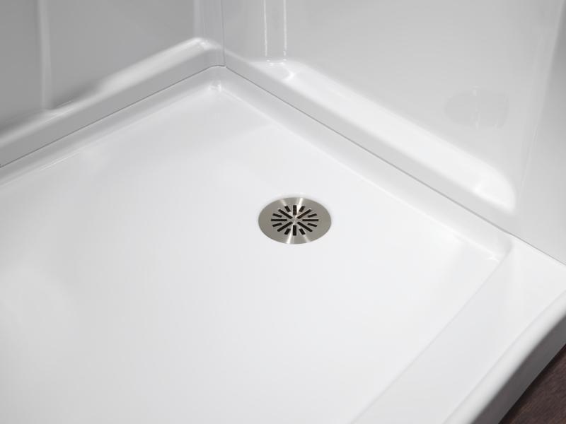 DELTA 4" Prefab Round Shower Drain — Stainless