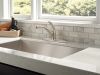 DELTA Foundations Single Handle Kitchen Faucet — Stainless