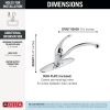 DELTA Foundations Single Handle Kitchen Faucet — Chrome