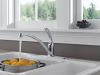 DELTA Foundations Single Handle Kitchen Faucet — Chrome