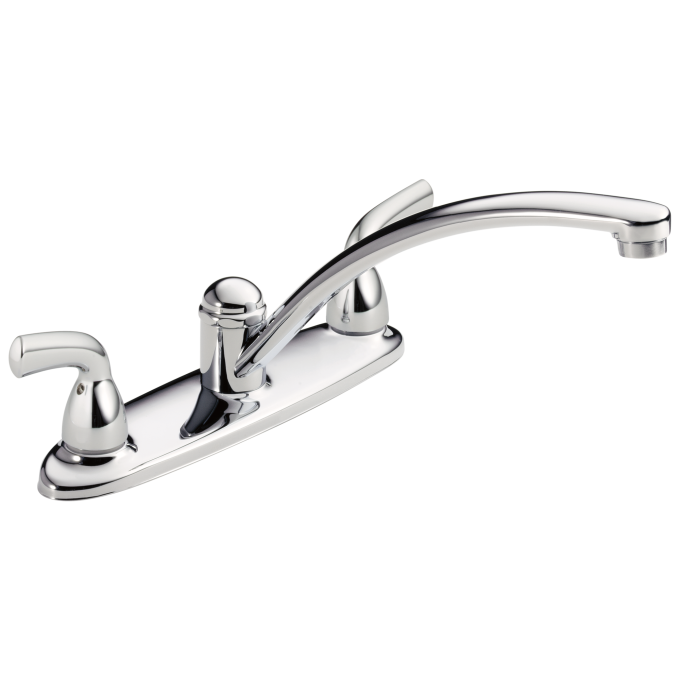 DELTA Foundations Two Handle Kitchen Faucet — Chrome