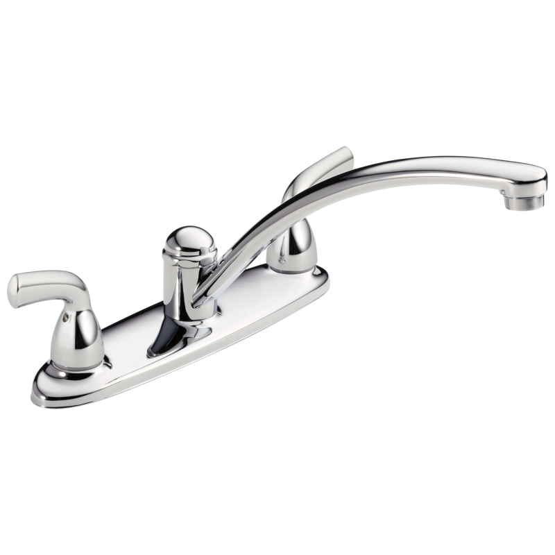 DELTA Foundations Two Handle Kitchen Faucet — Chrome