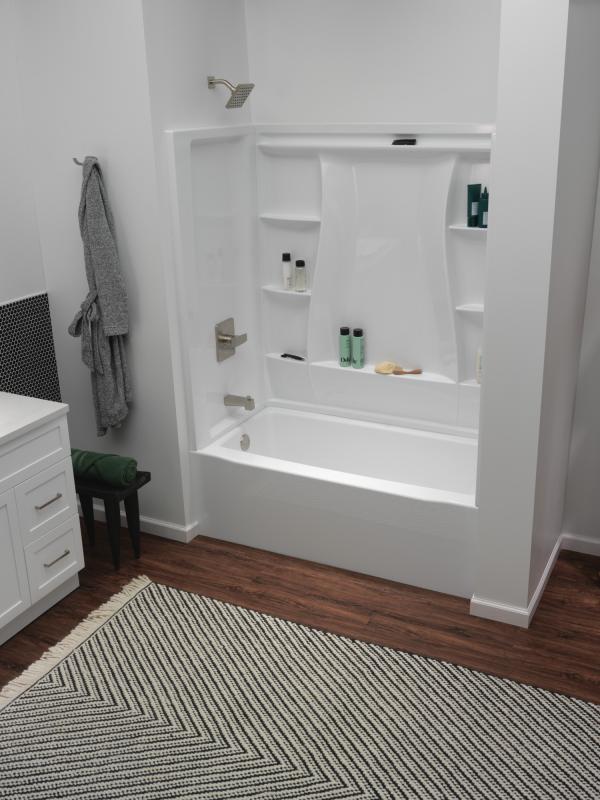 DELTA Modern Monitor 14 Series Tub & Shower Trim — Stainless