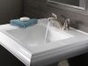 DELTA Foundations Two Handle Centerset Bathroom Faucet — Stainless