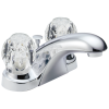 DELTA Foundations Two Handle Centerset Bathroom Faucet — Chrome