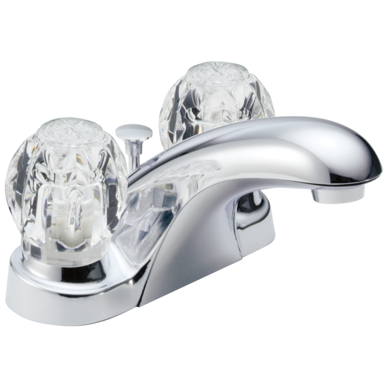 DELTA Foundations Two Handle Centerset Bathroom Faucet — Chrome