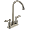 DELTA Foundations Two Handle Bar / Prep Faucet — Stainless