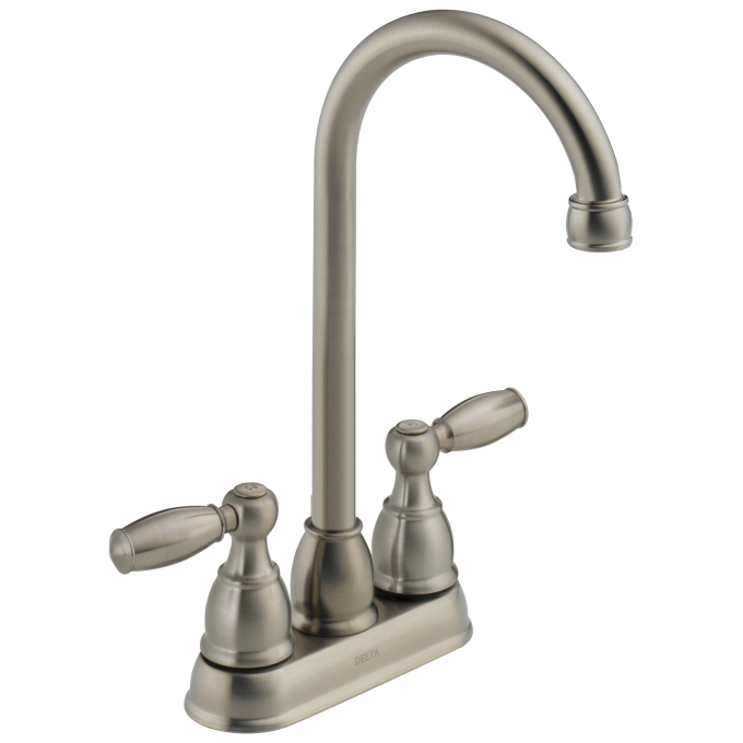 DELTA Foundations Two Handle Bar / Prep Faucet — Stainless