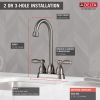 DELTA Foundations Two Handle Bar / Prep Faucet — Stainless