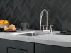 DELTA Foundations Two Handle Bar / Prep Faucet — Stainless