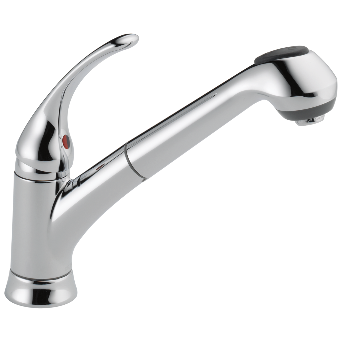 DELTA Foundations Single Handle Pull-Out Kitchen Faucet — Chrome