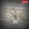 DELTA Foundations Single Handle Kitchen Faucet with Spray — Stainless