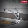 DELTA Foundations Single Handle Kitchen Faucet with Spray — Chrome