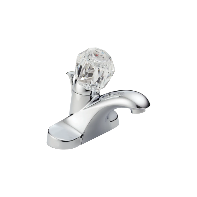 DELTA Foundations Single Handle Centerset Bathroom Faucet — Chrome