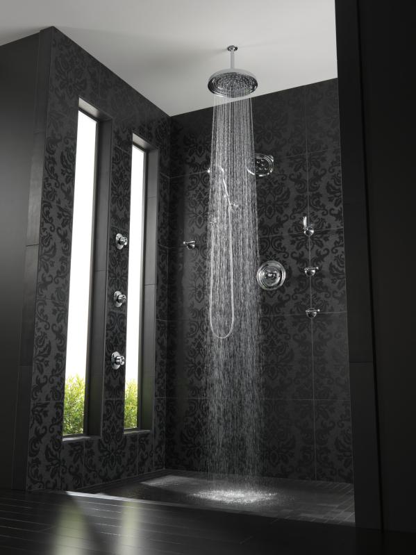 BRIZO Essential Shower 7" Classic Round H2Okinetic Single Function Wall Mount Showerhead — Chrome