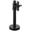 BRIZO Odin Straight Supply Stop Valve with Cross Handle — Matte Black