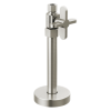 BRIZO Odin Straight Supply Stop Valve with Cross Handle — Brushed Nickel