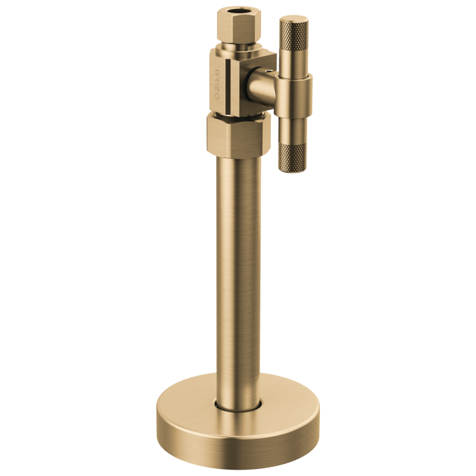 BRIZO Litze Straight Supply Stop Valve with Lever Handle — Luxe Gold