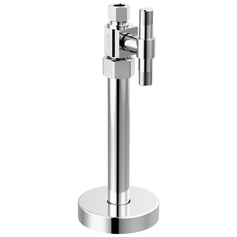 BRIZO Litze Straight Supply Stop Valve with Lever Handle — Chrome