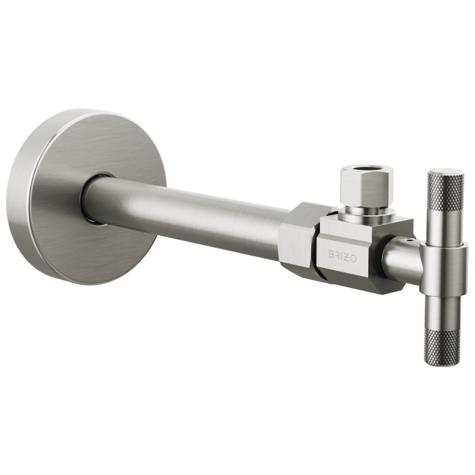 BRIZO Litze Angled Supply Stop Valve with Lever Handle — Luxe Nickel