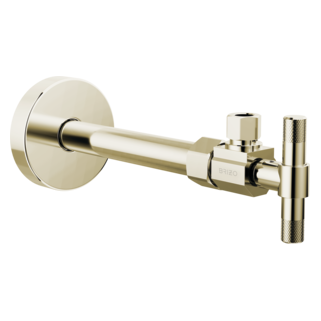 BRIZO Litze Angled Supply Stop Valve with Lever Handle — Polished Nickel