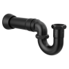 BRIZO 17-Gauge P-Trap with Flange — Matte Black