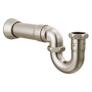 BRIZO 17-Gauge P-Trap with Flange — Luxe Nickel
