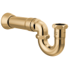 BRIZO 17-Gauge P-Trap with Flange — Polished Gold