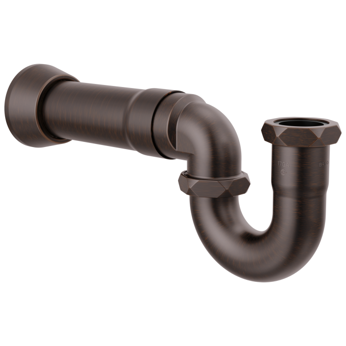 BRIZO 17-Gauge P-Trap with Flange — Venetian Bronze