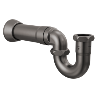 BRIZO 17-Gauge P-Trap with Flange — Luxe Steel