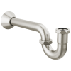 BRIZO 20-Gauge P-Trap with Flange — Brushed Nickel