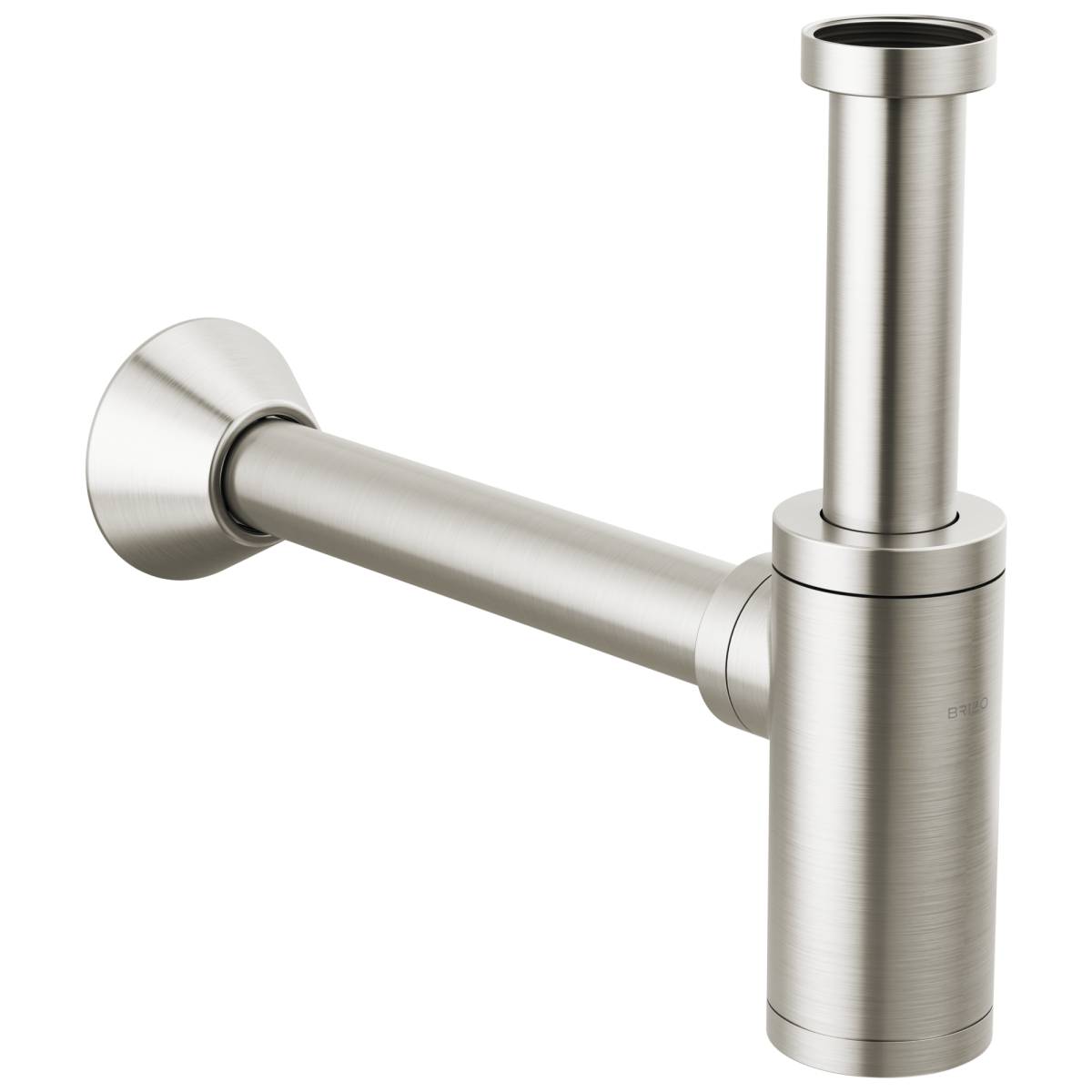 BRIZO Bottle Trap with Flange — Brushed Nickel