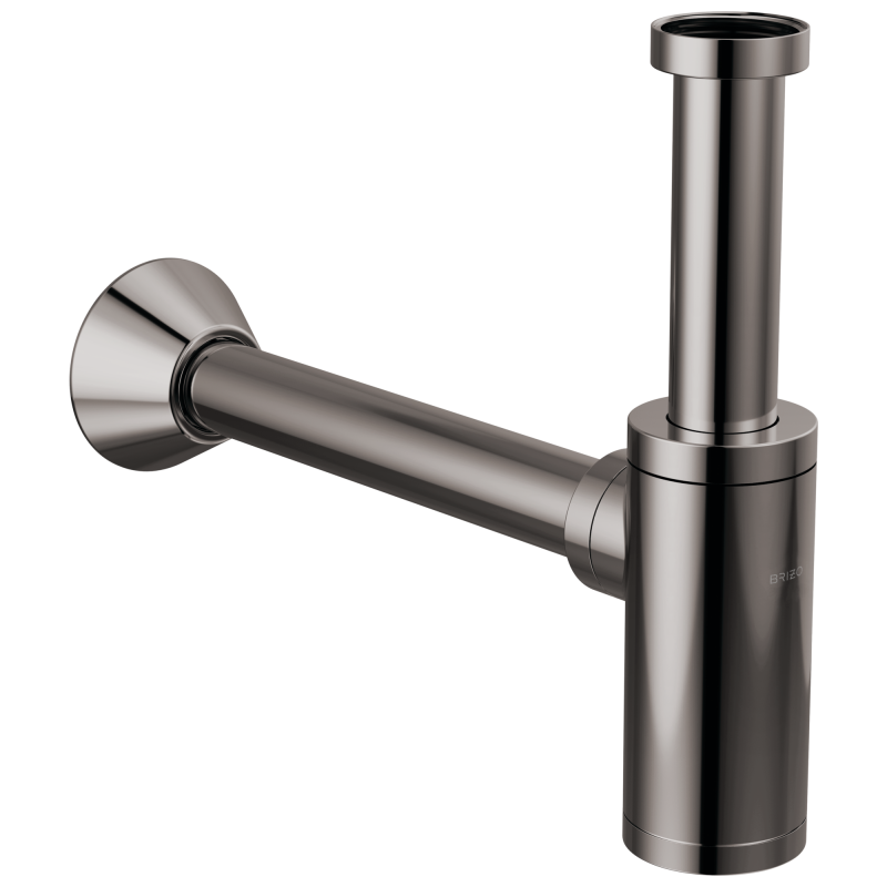 BRIZO Bottle Trap with Flange — Brilliance Black Onyx