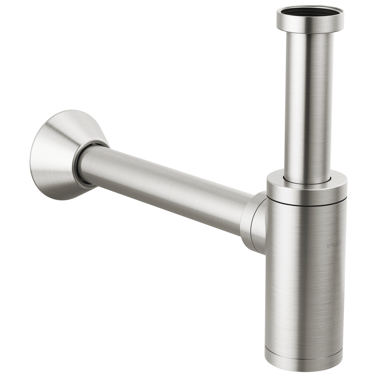 BRIZO Bottle Trap with Flange — Luxe Nickel
