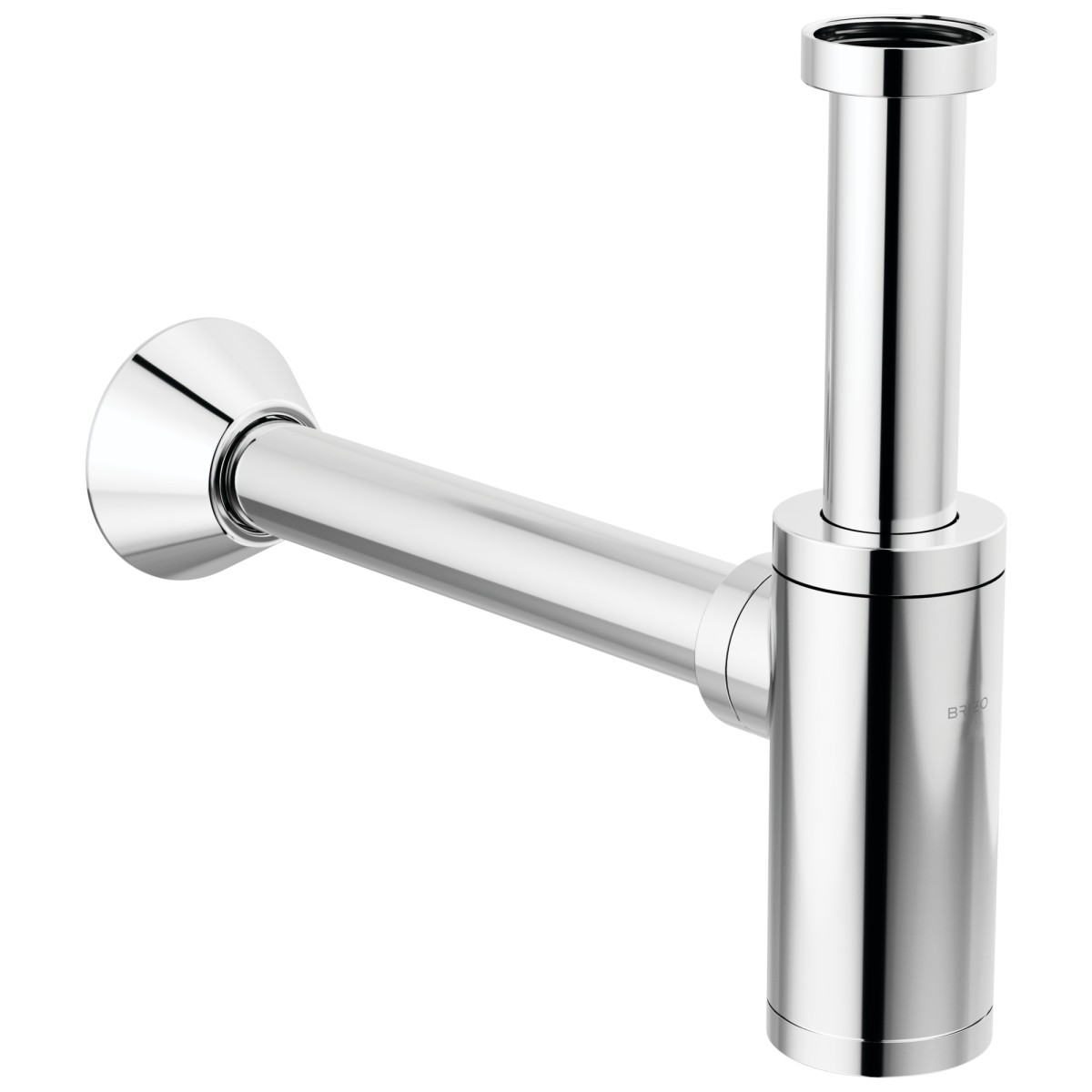 BRIZO Bottle Trap with Flange — Chrome